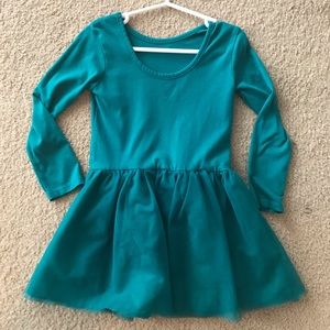 Green tulle dress